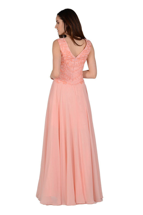 Poly USA Periwinkle Long Formal Dresses