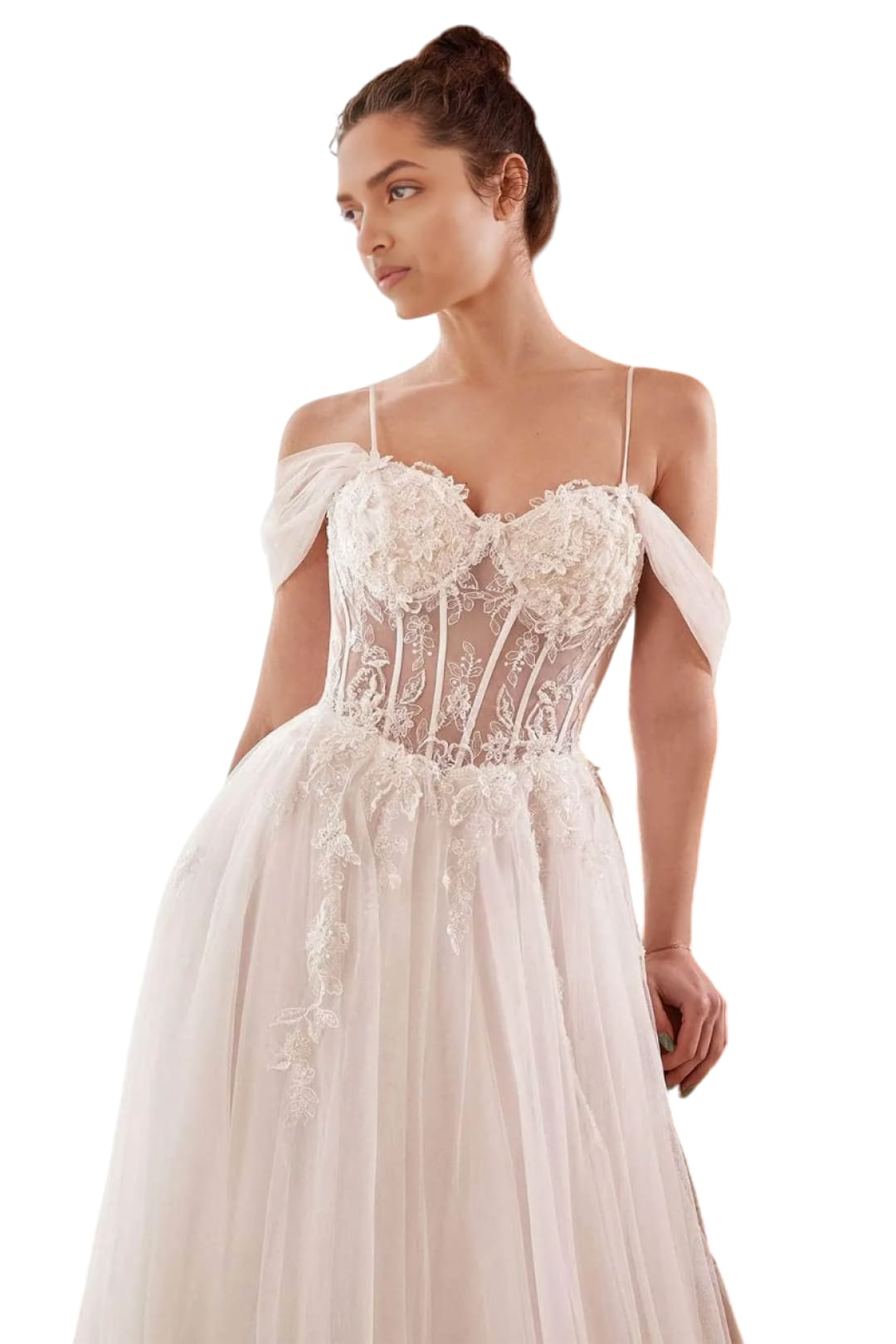 Bridal Dress 2025 Embellished Off-Shoulder Elegant Wedding Gown - Prom
