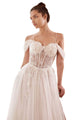 Bridal Dress 2025 Embellished Off-Shoulder Elegant Wedding Gown - Prom