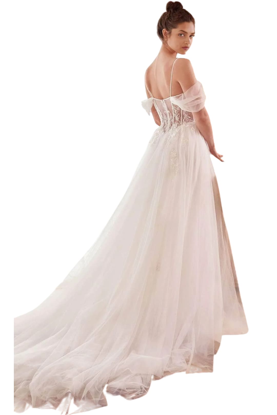Bridal Dress 2025 Embellished Off-Shoulder Elegant Wedding Gown - Prom