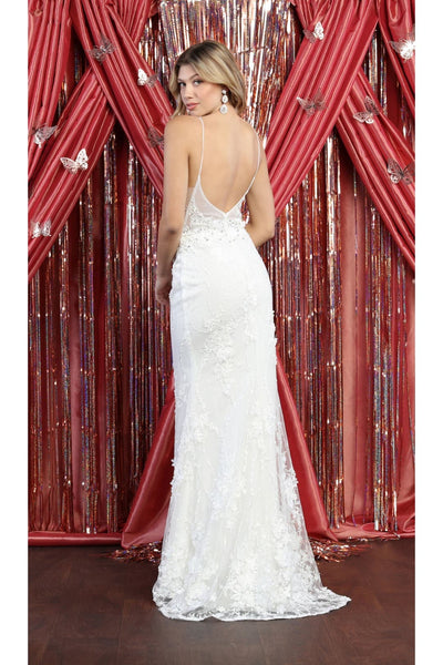 Ivory Mermaid Wedding Gown - IVORY / 4 - Dress