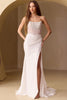 Bridal Dress Mermaid Beaded Pageant Gown By Amelia Couture 3042 - WHITE / Dress