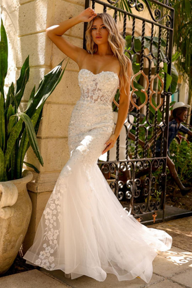 Bridal Dress Sweetheart Beaded Mermaid Gown By Amelia Couture SU081