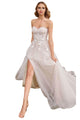 Bridal Gown 2025 Strapless Tulle Elegant Wedding Dress - Off White / 2 - Prom