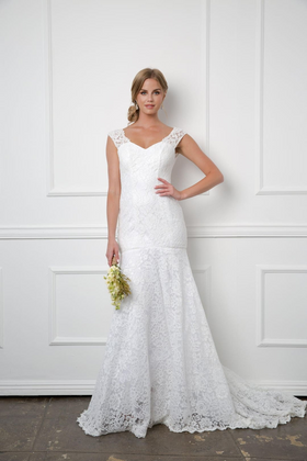 Eva USA 3416 Bridal Long Gown Wedding Lace Dress