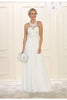 Bridesmaid Long Classy Dress - Ivory / 4