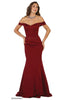 Stretchy Special Occasion Gown - Burgundy / 20
