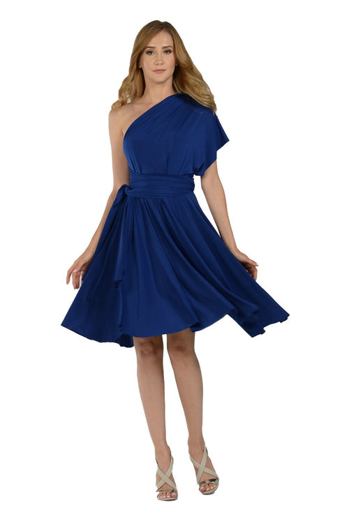 Poly USA Navy Blue Long Formal Dresses