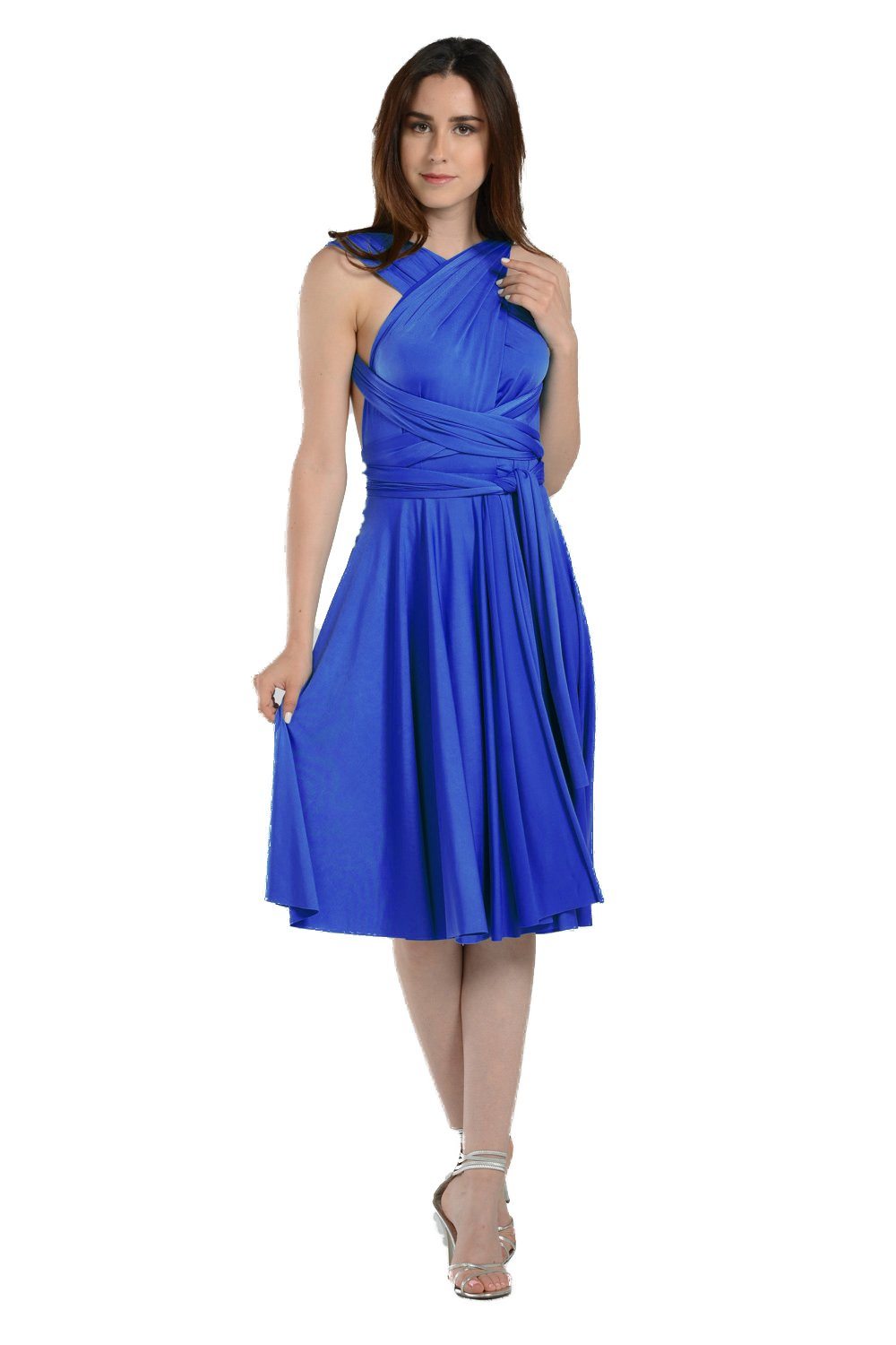 Poly USA Navy Blue Long Formal Dresses