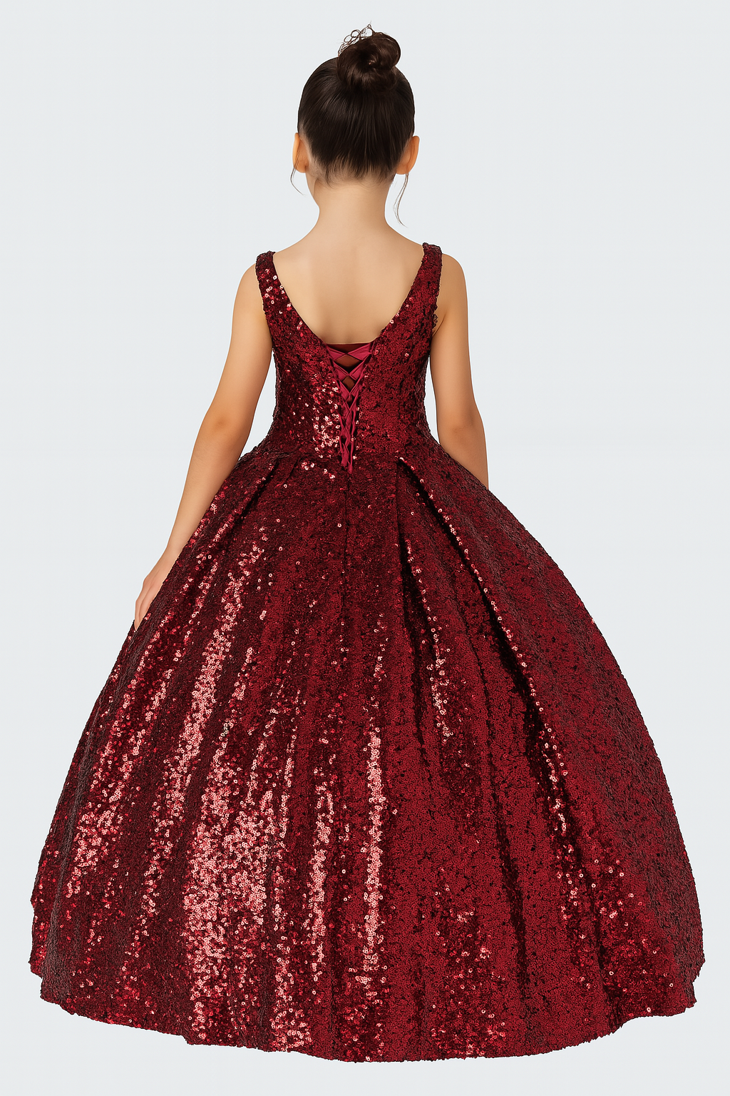 Minivestido de quinceañera para niña – Estilo KK769