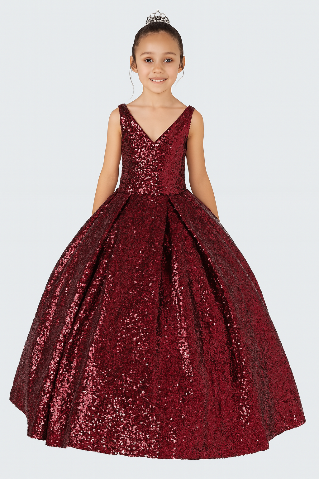 Minivestido de quinceañera para niña – Estilo KK769
