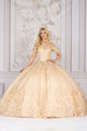 Butterfly Applique Off Shoulder Ball Gown by Bella Princess PQ1021
