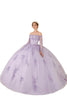 Butterfly Lace Lavender Princess Ball Gown 2025 Sexy Dress - LAVENDER / XS - Dress