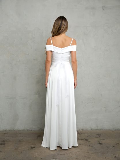 Eva USA 3355 Chiffon Wedding Dress – Off White Bridal Gown