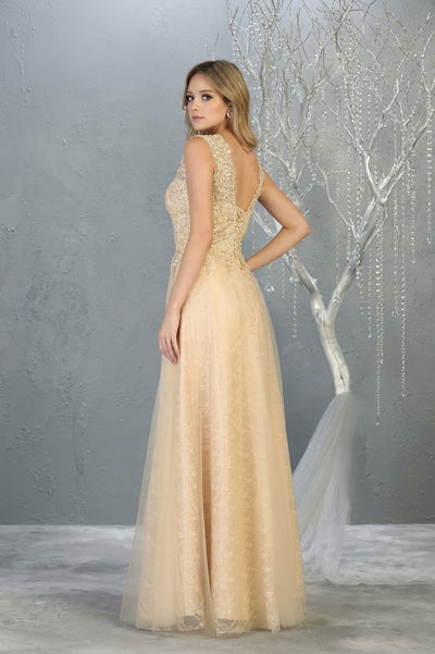 May Queen MQ1799 Special Occasion A-line Embroidered Formal Dress