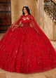 Alta Couture MQ3075 Cape Quinceanera Dress
