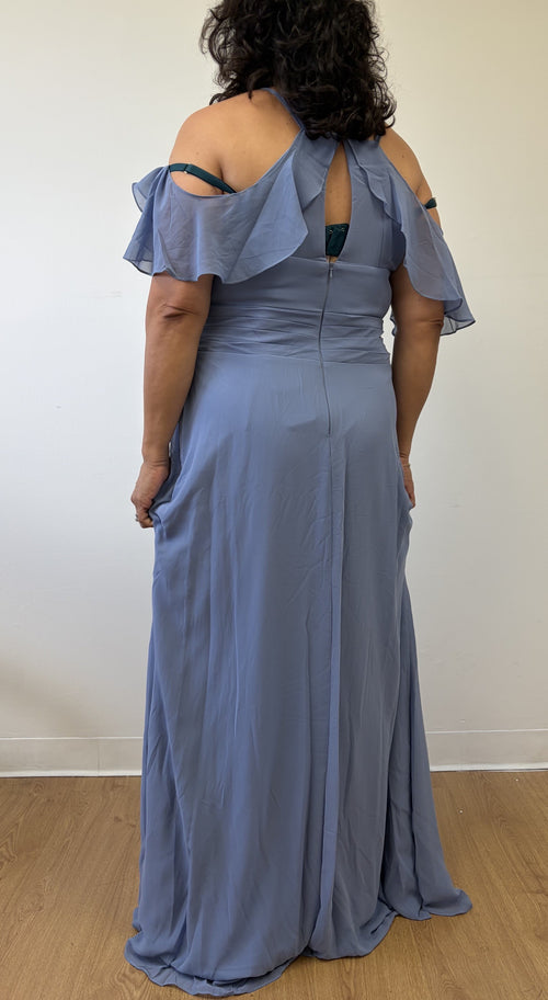 Western Dress For Women in DUSTY BLUE By MQ1732