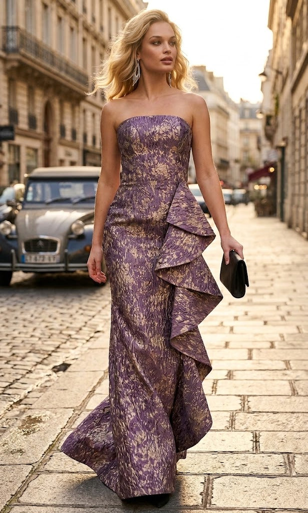 Sophisticated Style: Jovani 41134 Strapless Evening Gown