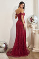 Vestido de fiesta Ladivine con escote corazón y hombros descubiertos CD0203 - Nueva colección