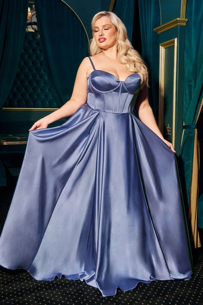 Ladivine CD337C Plus Size Bridesmaid Dress Long Prom Evening Gown