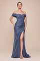 Vestido de dama de honor Ladivine de talla grande, largo y elástico, CD790C - Nueva colección