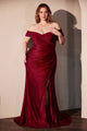 Vestido de dama de honor Ladivine de talla grande, largo y elástico, CD790C - Nueva colección