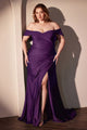 Vestido de dama de honor Ladivine de talla grande, largo y elástico, CD790C - Nueva colección