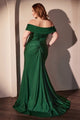 Vestido de dama de honor Ladivine de talla grande, largo y elástico, CD790C - Nueva colección