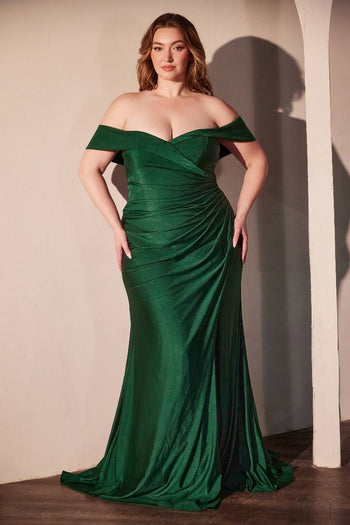 Ladivine Plus Size Bridesmaid Dress Stretchy Long Evening Gown CD790C
