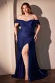 Vestido de dama de honor Ladivine de talla grande, largo y elástico, CD790C - Nueva colección