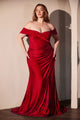 Vestido de dama de honor Ladivine de talla grande, largo y elástico, CD790C - Nueva colección