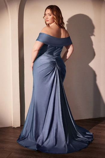 Ladivine Plus Size Bridesmaid Dress Stretchy Long Evening Gown CD790C