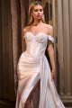 Ladivine CD803W Off The Shoulder Wedding Gown