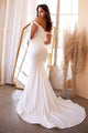 White Plus Size Wedding Dress Long Bridal Gown by Ladivine