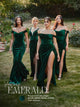 Ladivine CD235 Velvet Fitted Dress for Elegant Occasions
