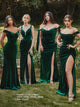 Ladivine CD235 Velvet Fitted Dress for Elegant Occasions