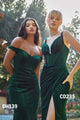 Ladivine CD235 Velvet Fitted Dress for Elegant Occasions