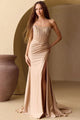 Champagne Wedding Dress Long Bridal Gown and Plus Size By 3042 - Champagne