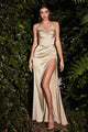 Champagne Wedding Dress Long Bridal Gown and Plus Size By 7483 - Champagne / 2