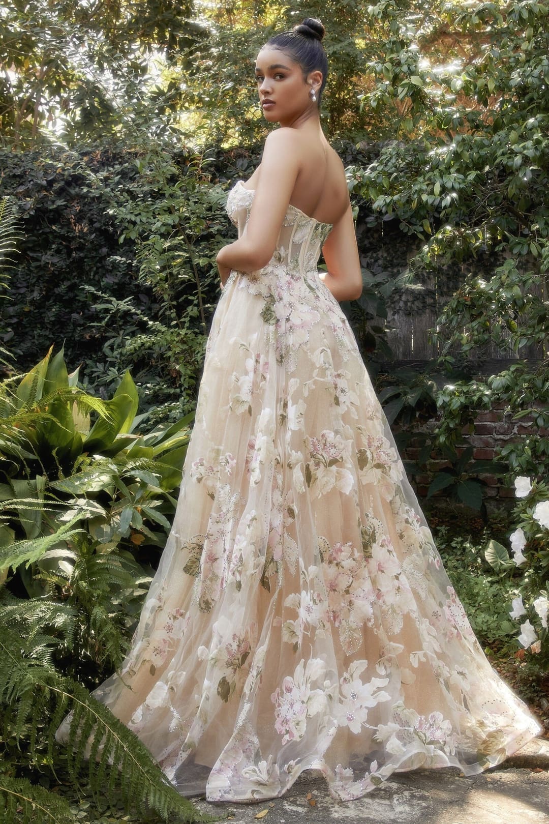 Champagne Wedding Dress Long Bridal Gown and Plus Size By A1134