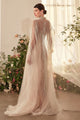 Champagne Wedding Dress Long Bridal Gown and Plus Size By A1411
