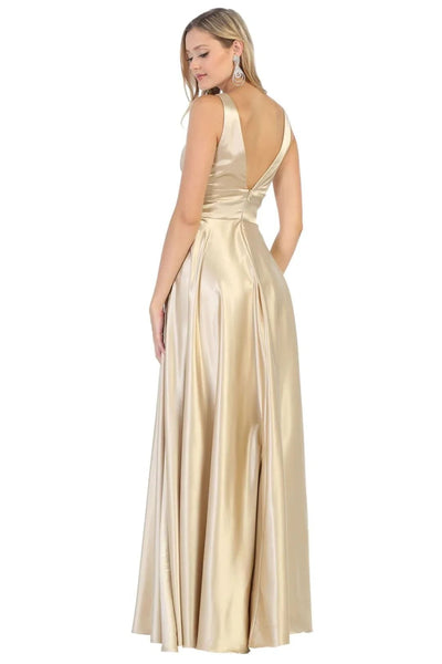 Champagne Wedding Dress Long Bridal Gown and Plus Size By MQ1723