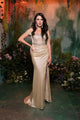 Champagne Wedding Dress Long Bridal Gown and Plus Size By MQ2115