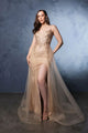 Champagne Wedding Dress Long Bridal Gown and Plus Size By MQ2125