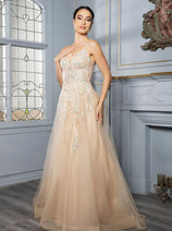 Champagne Wedding Dress Long Bridal Gown and Plus Size By  Q2165