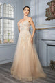 Champagne Wedding Dress Long Bridal Gown and Plus Size By Q2165