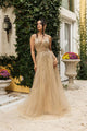 Champagne Wedding Dress Long Bridal Gown and Plus Size By RQ8143 - Champagne / 4