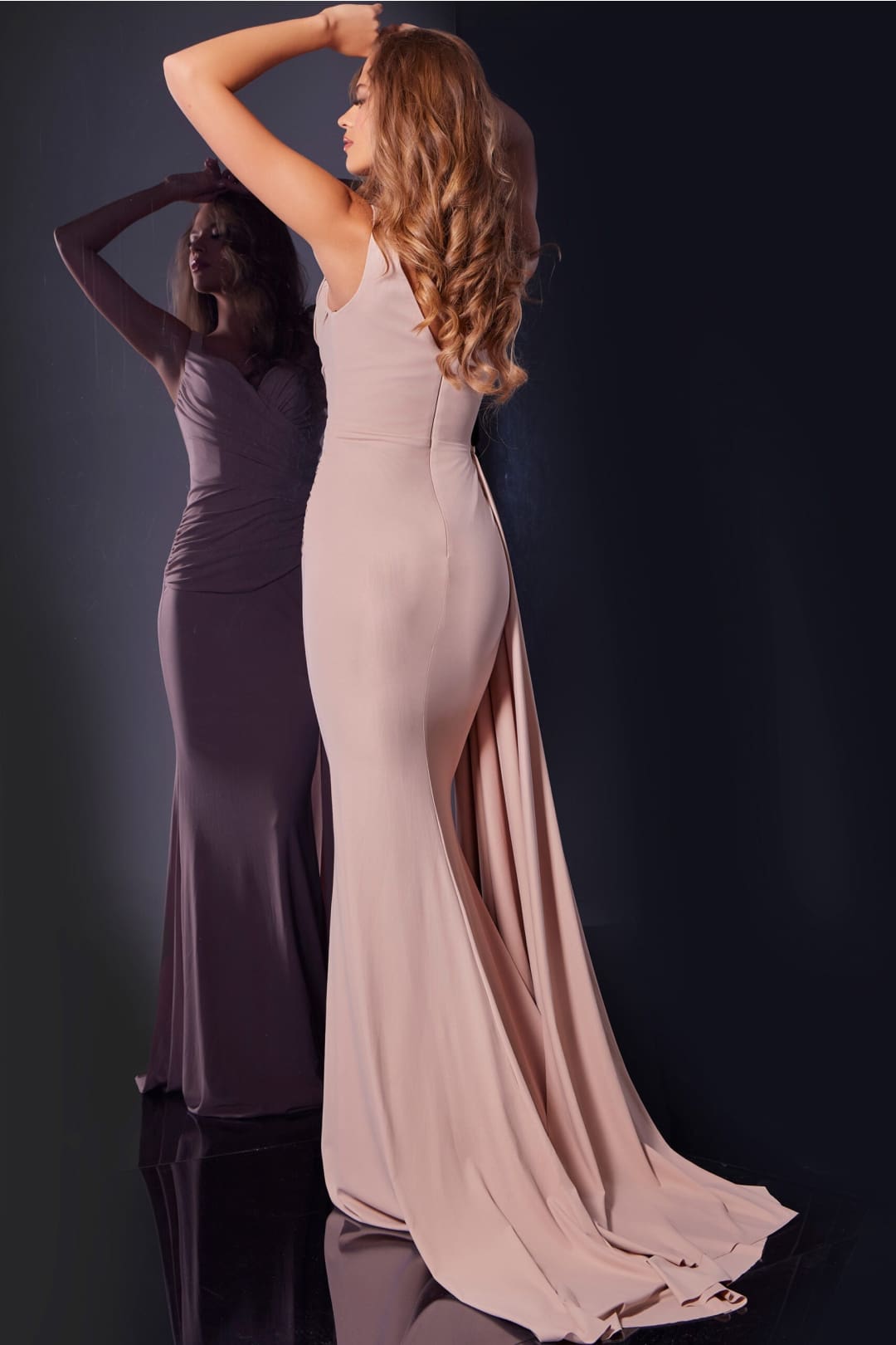 Chiffon Fitted Sleeveless Gown by Jovani D5012 - Long Formal Dresses