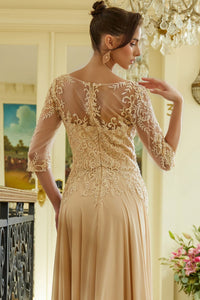 Chiffon Mid-Sleeve A-line Gown by Elizabeth K GL3573 - Long Formal Dresses