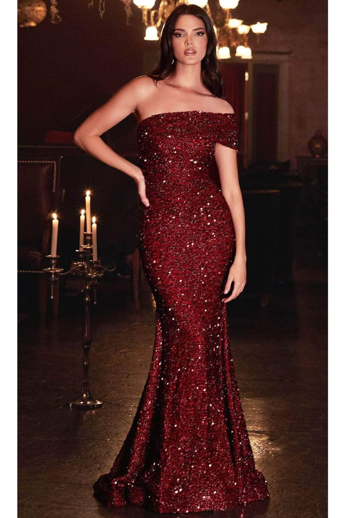 Christmas Dress Burgundy N/A Holiday Party - Burgundy / 2 - Prom